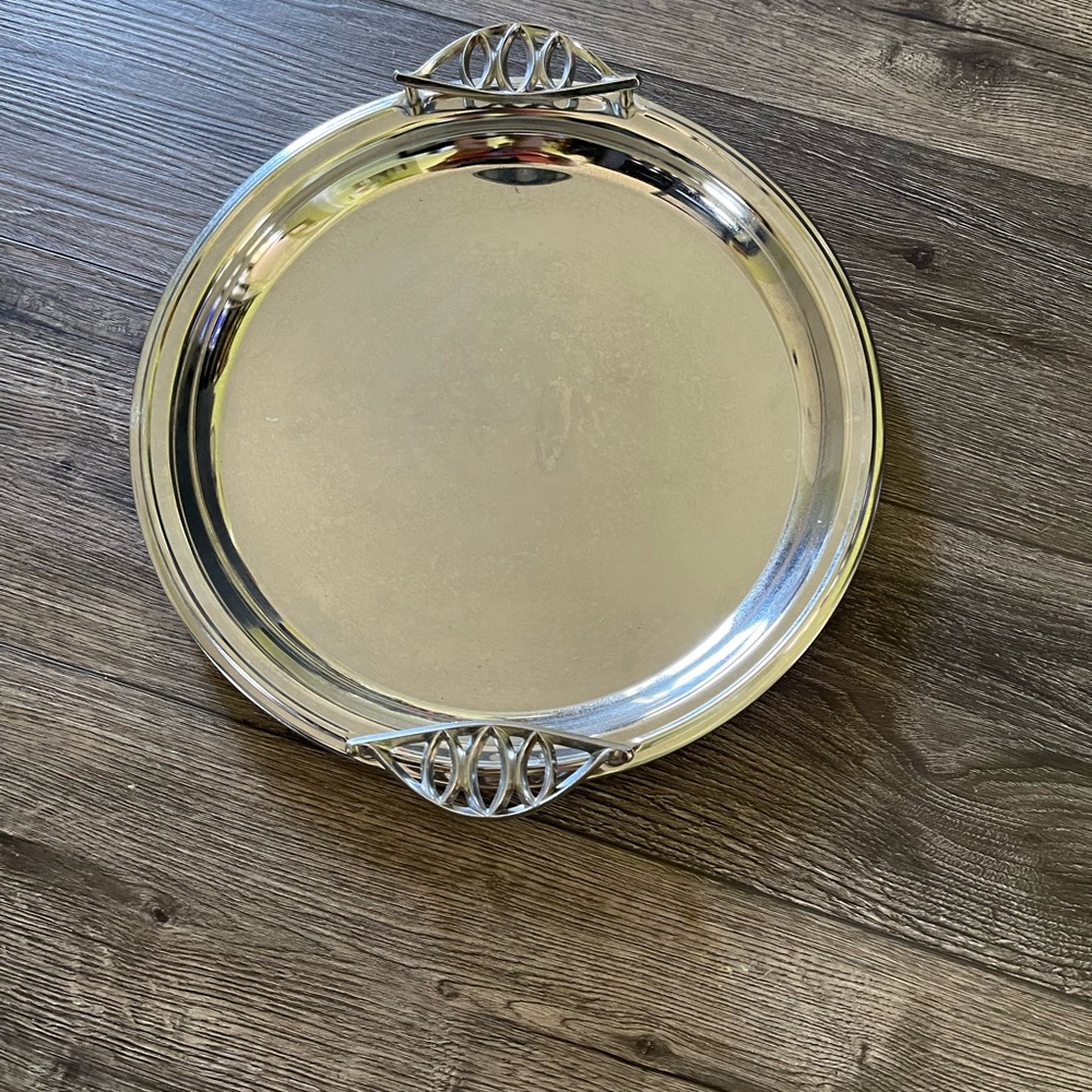 Stainless serving tray